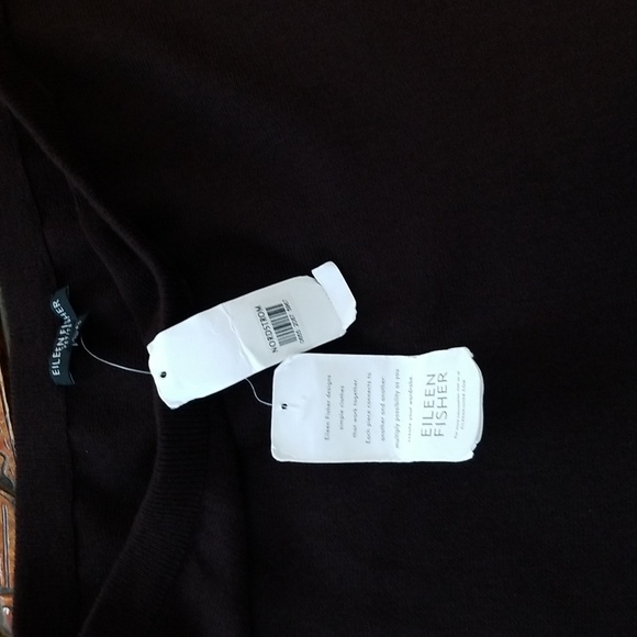 EILEEN FISHER Vintage 90s Wool Knit A-line Skirt Brown Petite Small FLAWED - Picture 3 of 7